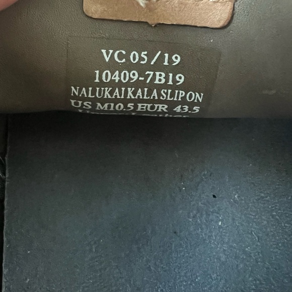 OluKai NaluKai Kala Slip On Mens 10.5 
 Gray Casual Comfort Shoes - Picture 6 of 6